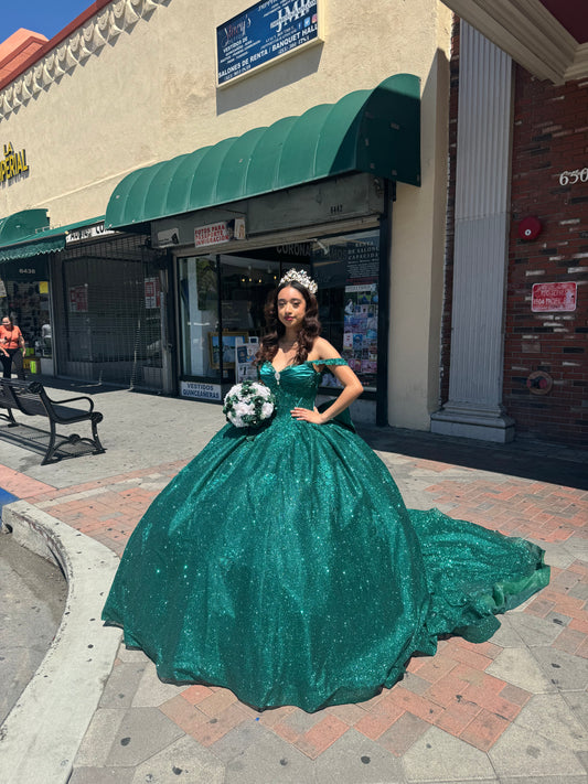Hunter green quince Dresse