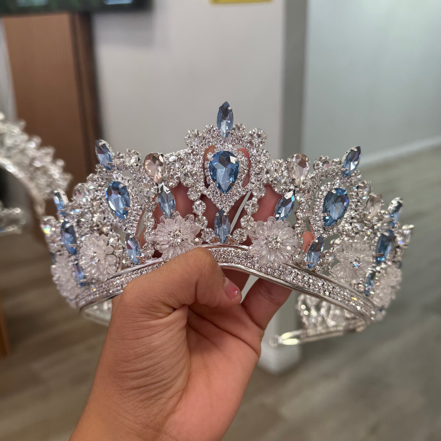 Baby blue and sliver