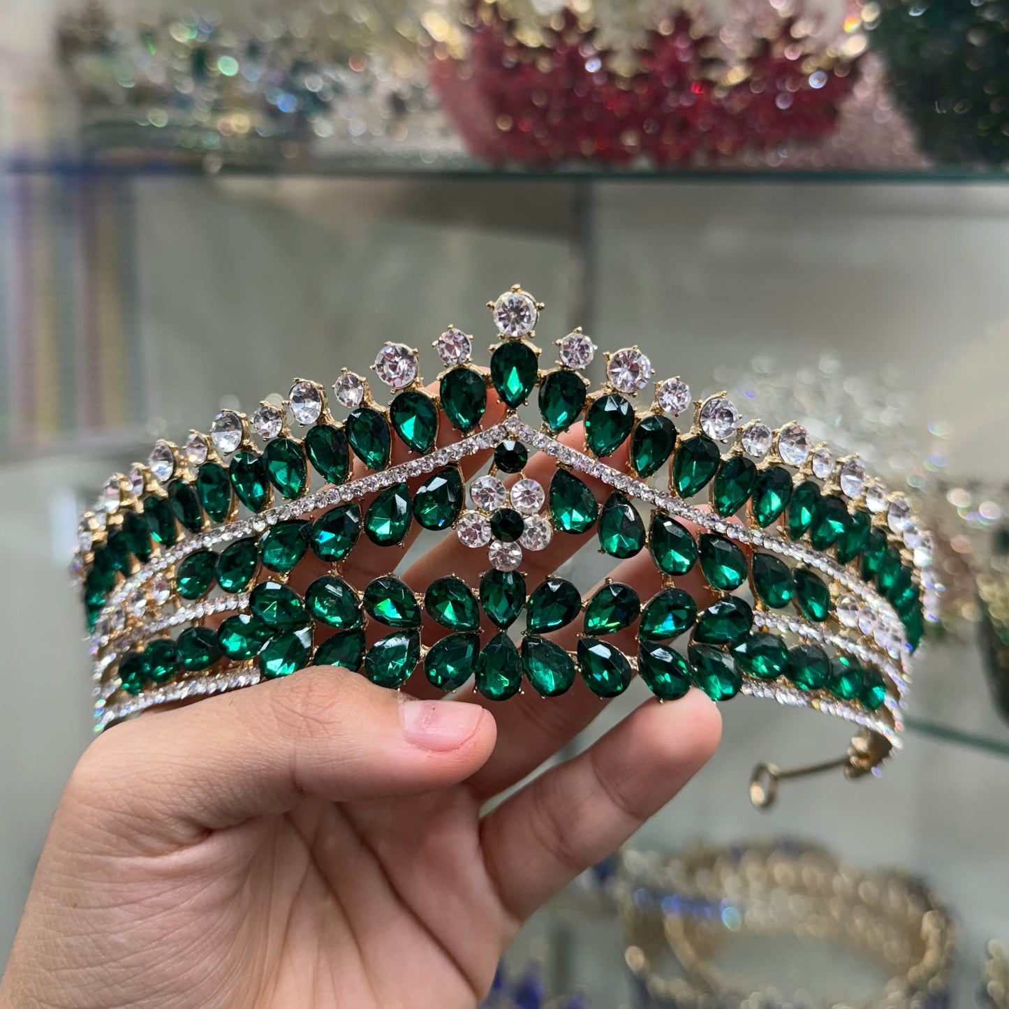 Emerald Daisy Crown