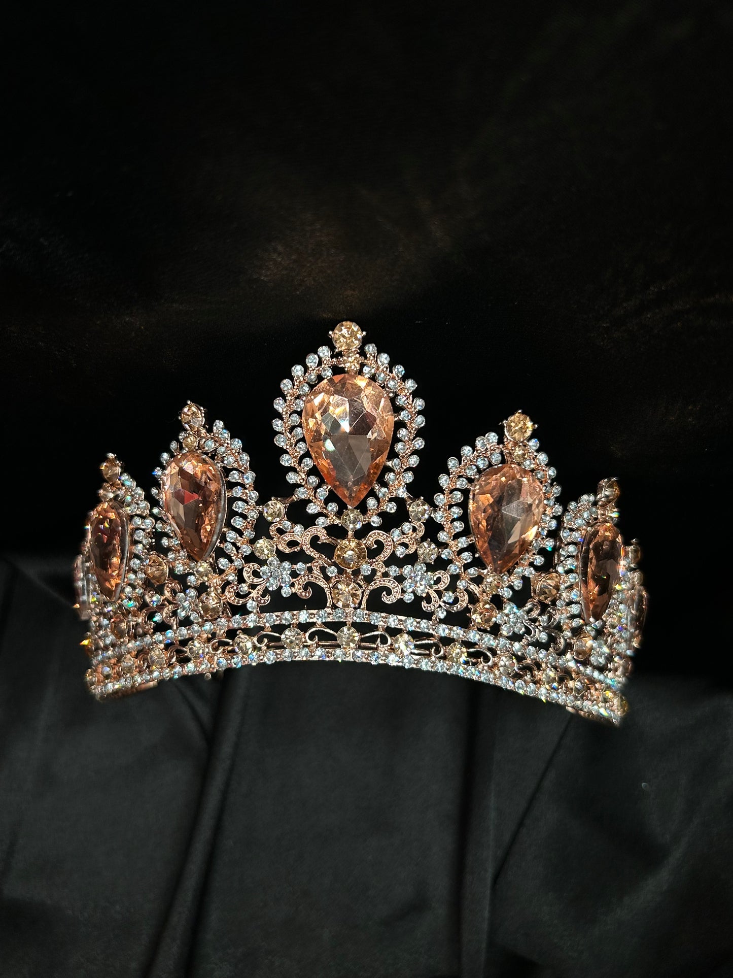 Peach with Sliver Crown