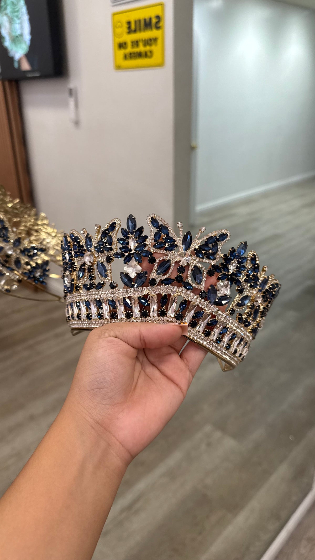 NAVY BLUE & GOLD CROWN