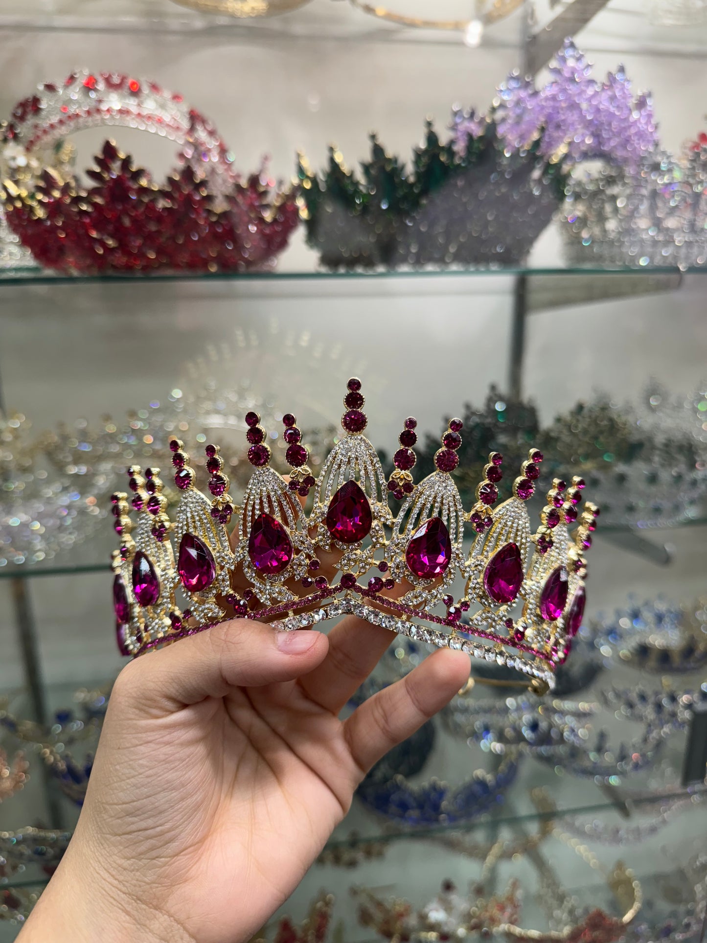 Fuchsia Gold Crown