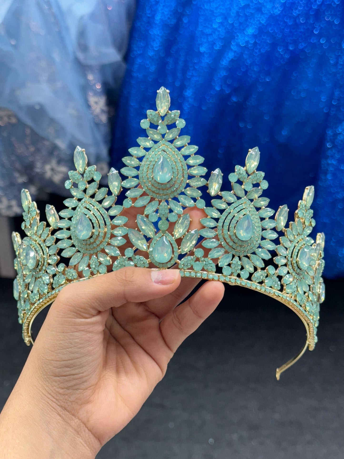 Sage green crown