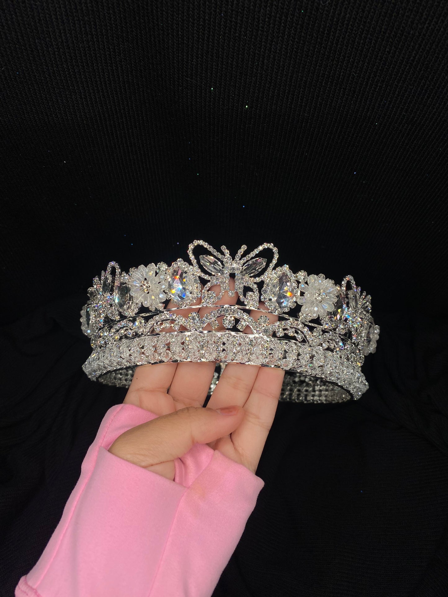 Sliver Butterfly Crown