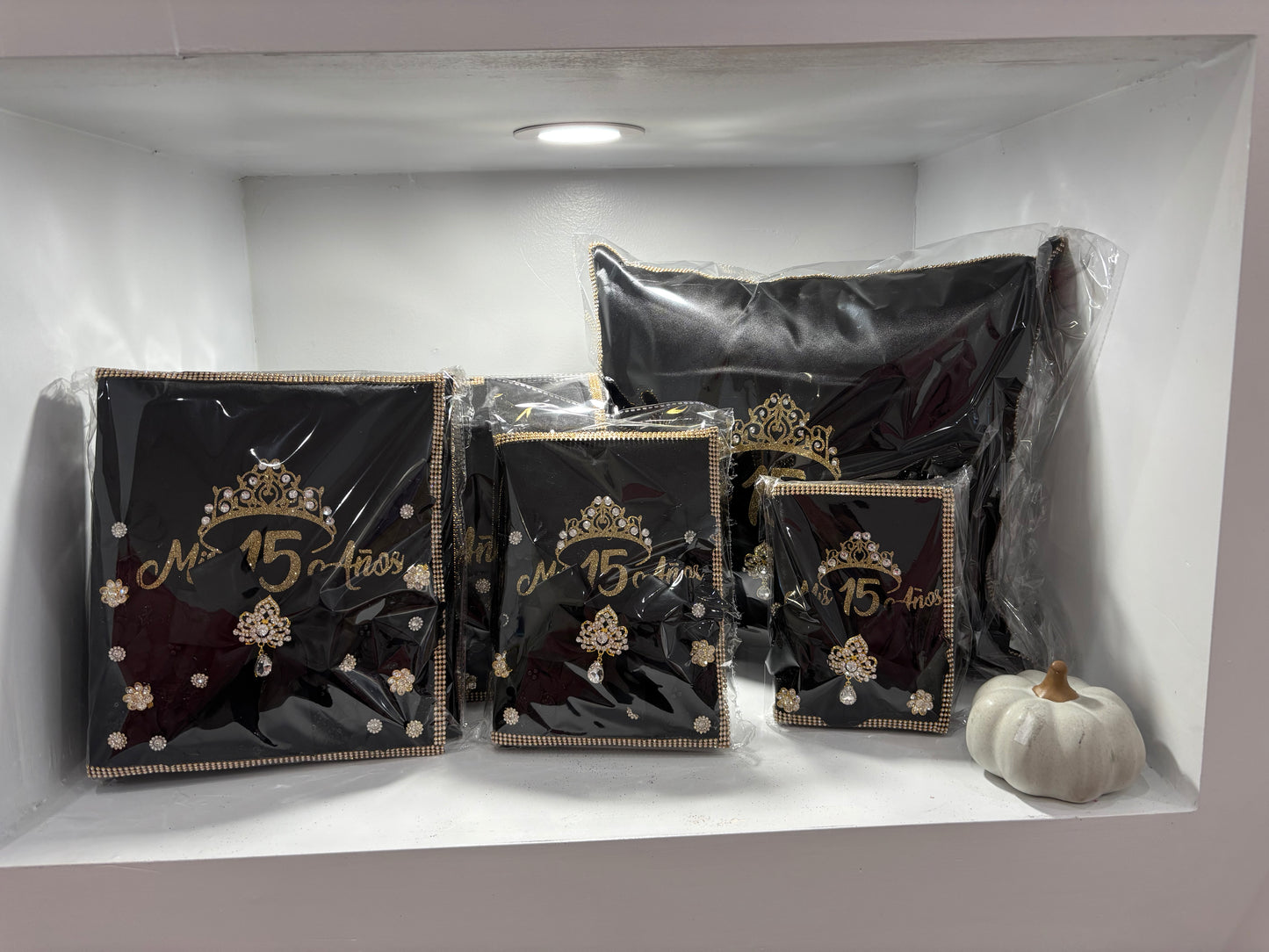 Black with Gold Package with crown design