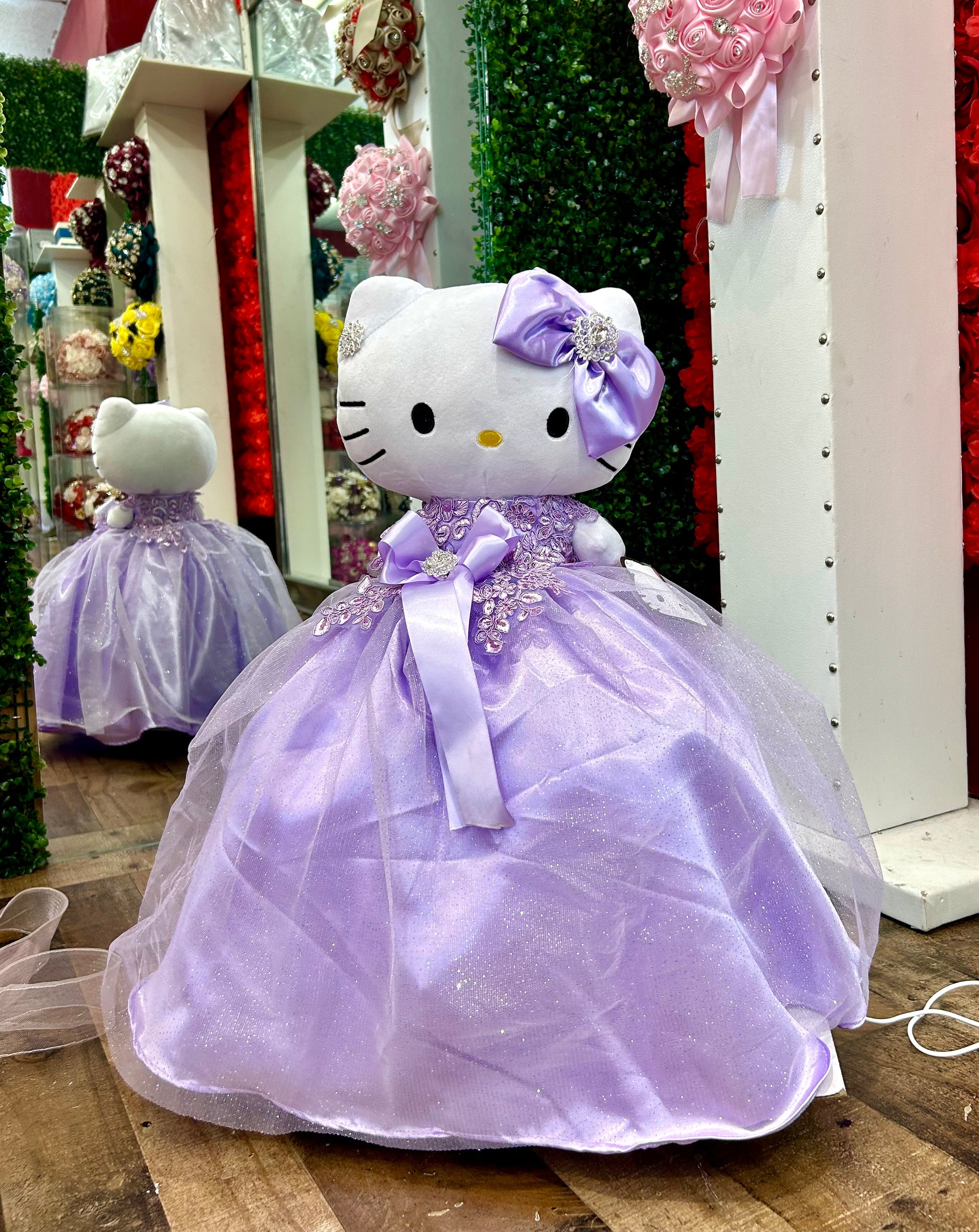 hello kitty purple dress Sanrio Hello Kitty Purple Dress Plush Stuffed Animal Toy 10 Jakks Pacific 2011