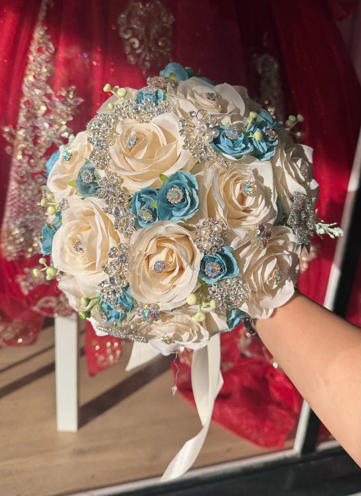 QUINCE RAMO (BEIGE & BLUE)