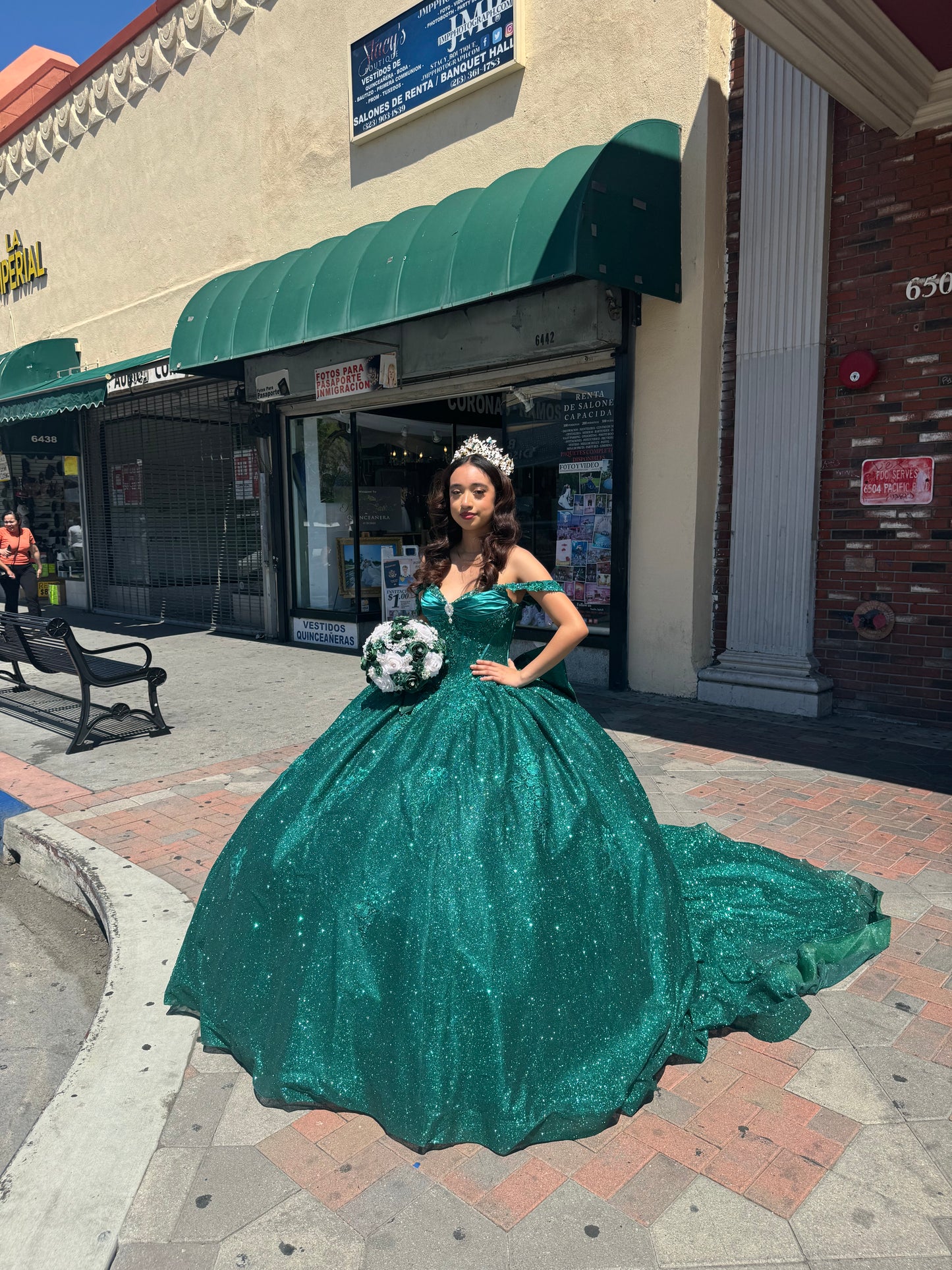Hunter green quince Dresse