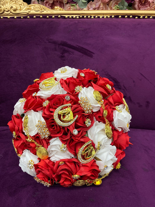 Red and white bouquet ✨