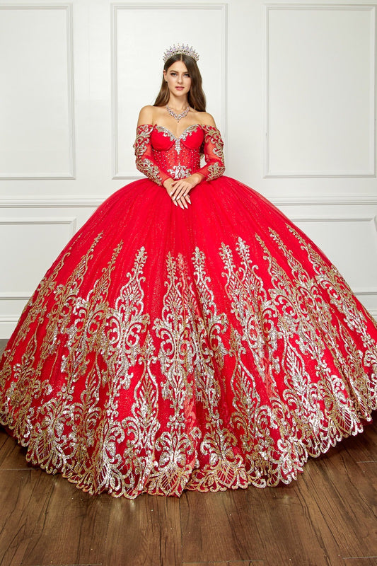 Red quince dresse
