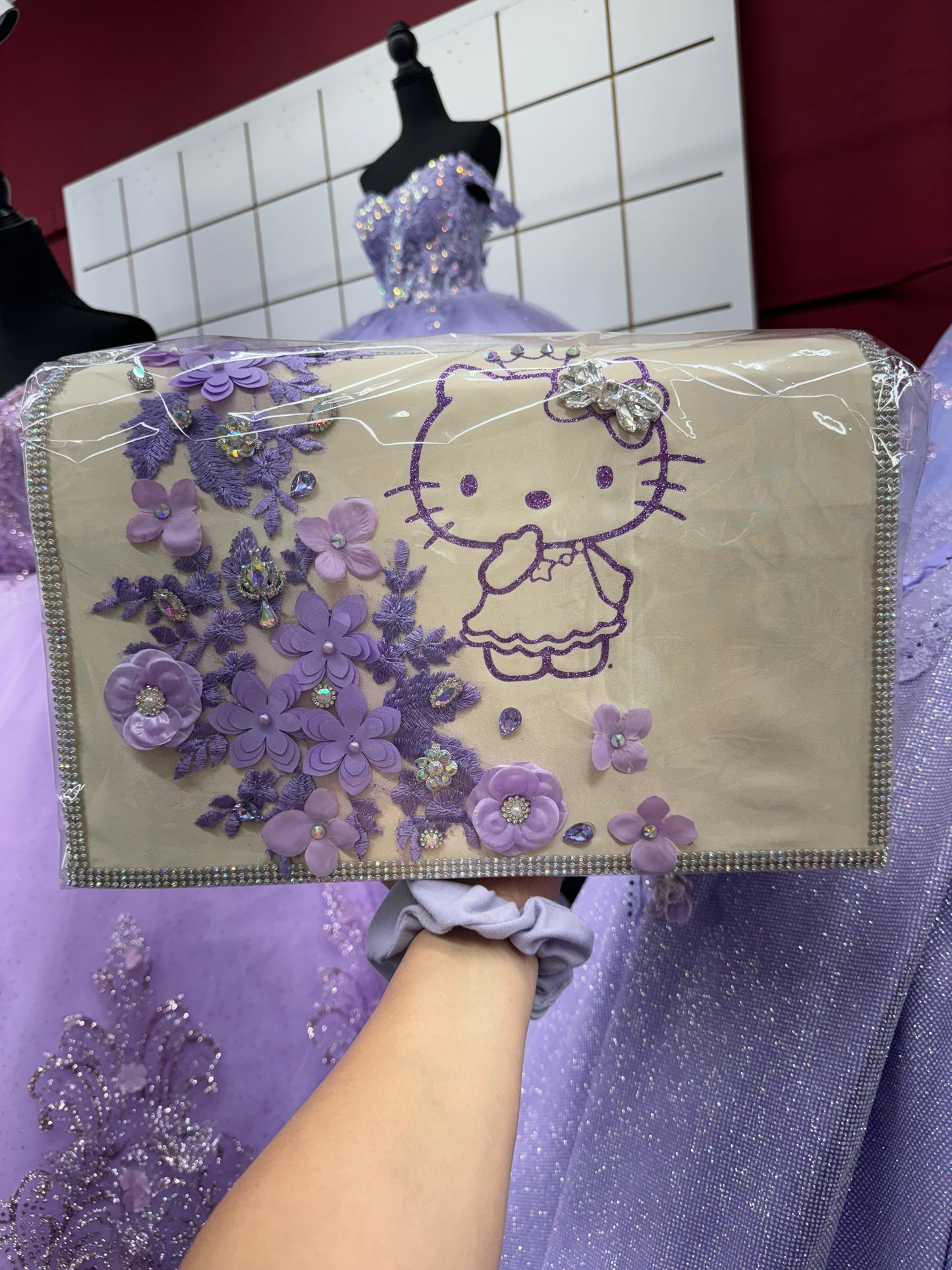 Teddy bear money box big pillow signing book Bible shoes, bouquet