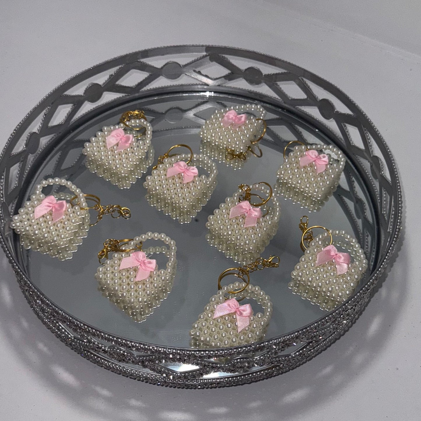 (12) Pearl key charms 🎀￼