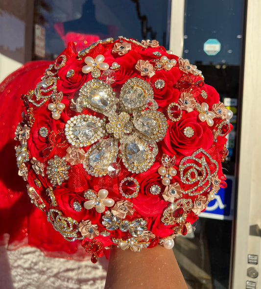 Red and gold bouquet