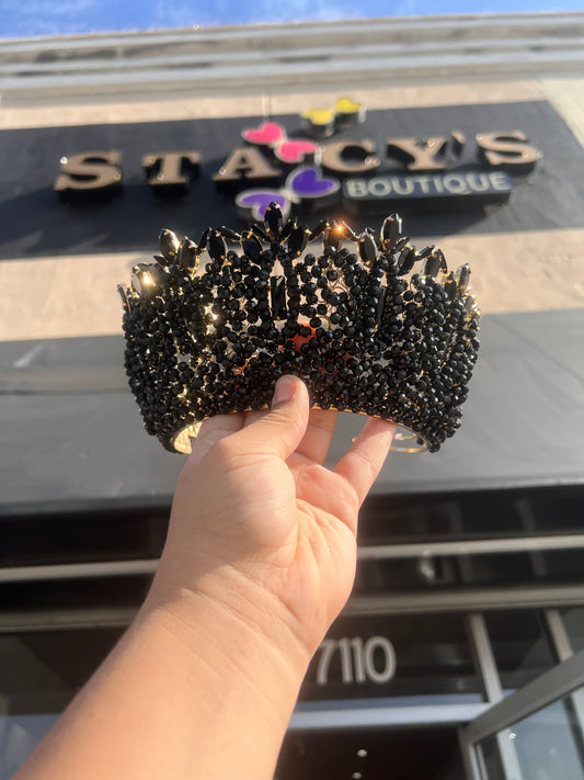 Black with gold crown 👑