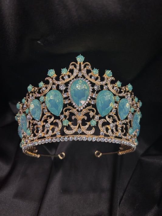 Gold with Blue crown