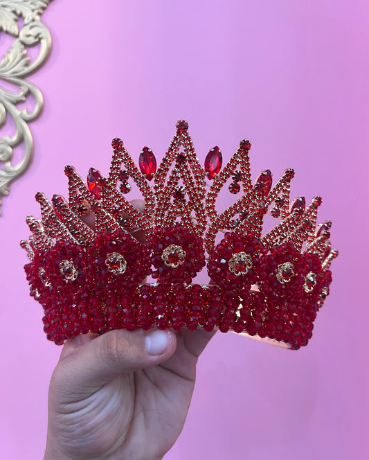Red an gold crown