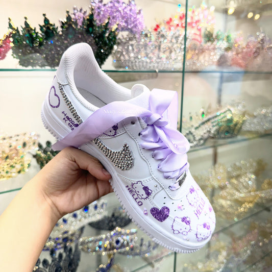 Lilac Nike shoes