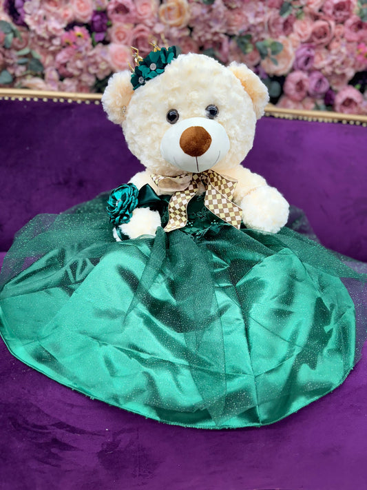 Hunter green teddy bear