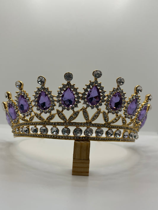 lilac and gold crown